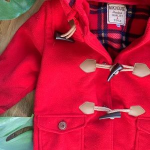 Mikihouse duffle fleece coat